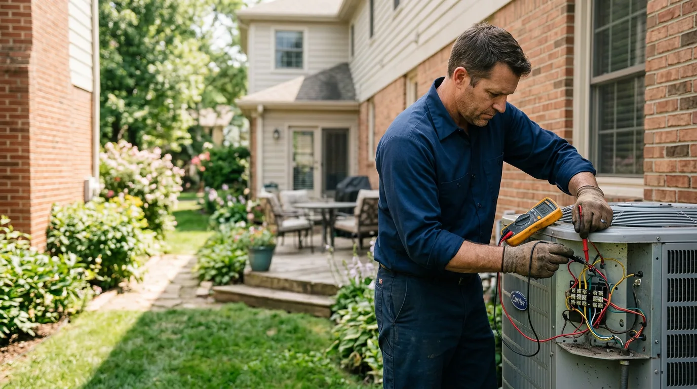 HVAC technician working near Fillmore, CA